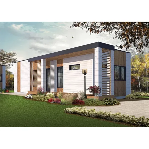 Beach & Coastal House Plan Front Photo 02 - Tova Modern Home 032D-0810 - Shop House Plans and More