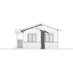 Mountain House Plan Rear Elevation - Tranquil Haven Craftsman Cabin 032D-0811 - Shop House Plans and More