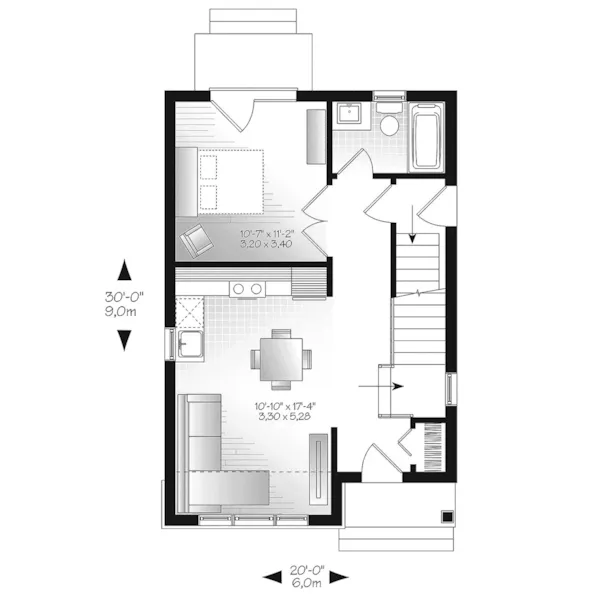 Victorian House Plan First Floor - Wickham Small Traditional Home 032D-0812 - Shop House Plans and More