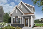 European House Plan Front Photo 03 - Wickham Small Traditional Home 032D-0812 - Shop House Plans and More