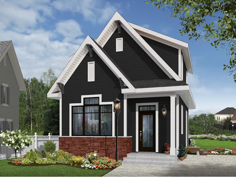 European House Plan Front Photo 05 - Wickham Small Traditional Home 032D-0812 - Shop House Plans and More