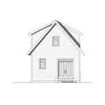 Victorian House Plan Rear Elevation - Wickham Small Traditional Home 032D-0812 - Shop House Plans and More