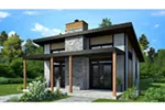 Mountain House Plan Front Photo 03 - Yelton Modern Home 032D-0813 - Shop House Plans and More