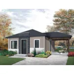 Rustic House Plan Front of House 032D-0814