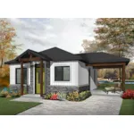 Rustic House Plan Front of House 032D-0815