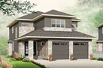 Contemporary House Plan Front of House 032D-0816