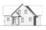 Cabin & Cottage House Plan Rear Elevation - Brown Hill Lake Home 032D-0817 - Search House Plans and More