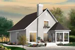 Lake House Plan Front of House 032D-0818