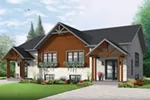 Mountain House Plan Front of House 032D-0819