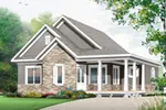 Country House Plan Front of House 032D-0822