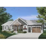 Traditional House Plan Front of House 032D-0823