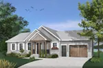 Arts & Crafts House Plan Front Photo 01 - Gareth Craftsman Ranch Home 032D-0823 - Search House Plans and More