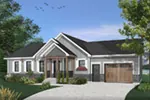 Craftsman House Plan Front Photo 02 - Gareth Craftsman Ranch Home 032D-0823 - Search House Plans and More