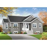 Traditional House Plan Front of House 032D-0824