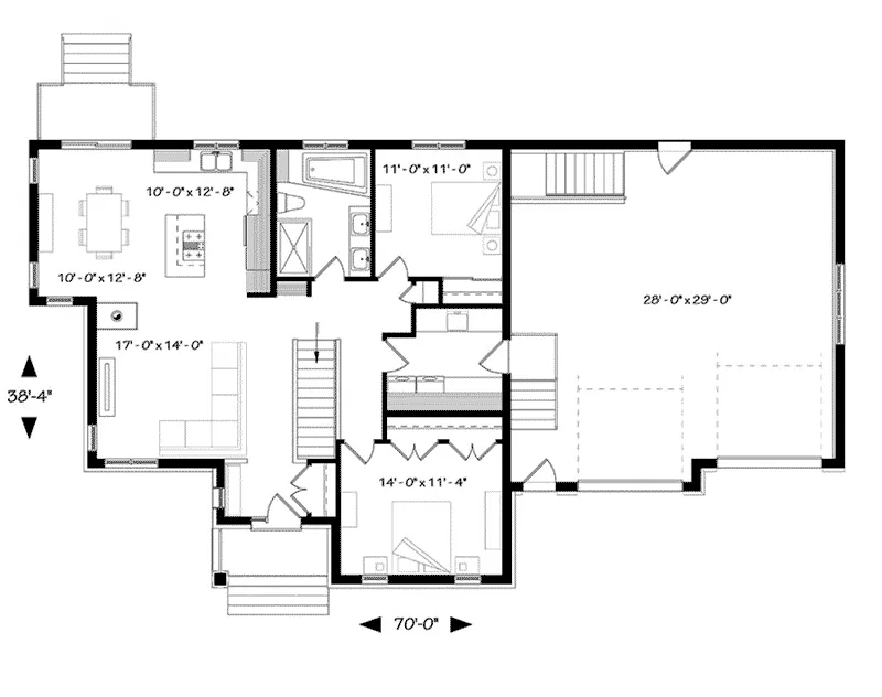 Country House Plan First Floor - Sackston Country Home 032D-0825 - Shop House Plans and More