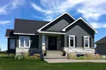 Farmhouse Plan Front of Home - Westcroft Country Home 032D-0826 - Shop House Plans and More