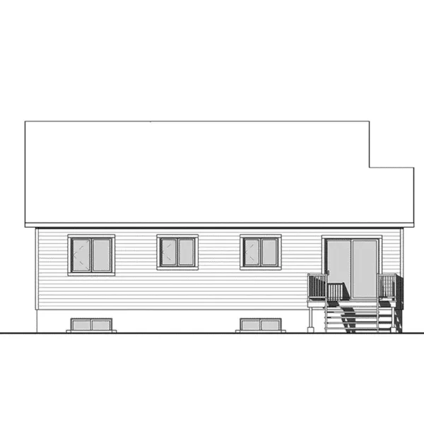 Rustic House Plan Rear Elevation - Westcroft Country Home 032D-0826 - Shop House Plans and More