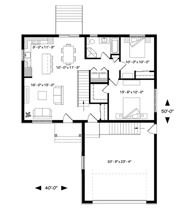 Country House Plan First Floor - Martin Creek Country Home 032D-0827 - Shop House Plans and More