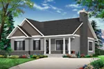 Ranch House Plan Front Photo 04 - Kindle Traditional Ranch Home 032D-0831 - Search House Plans and More