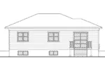 Ranch House Plan Rear Elevation - Laney Prairie Style Ranch Home 032D-0833 - Shop House Plans and More