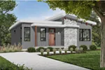 Ranch House Plan Front Photo 03 - Meade Modern Cabin 032D-0834 - Shop House Plans and More