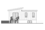 Vacation House Plan Rear Elevation - Meade Modern Cabin 032D-0834 - Shop House Plans and More