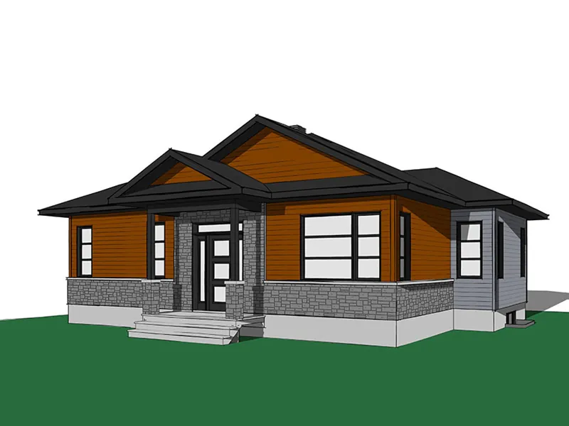 Mountain House Plan Front Image - Parson Peak Rustic Home 032D-0835 - Shop House Plans and More