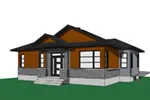 Lake House Plan Front Image - Parson Peak Rustic Home 032D-0835 - Shop House Plans and More