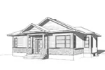 Lake House Plan Front Image of House - Parson Peak Rustic Home 032D-0835 - Shop House Plans and More