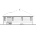 Country House Plan Rear Elevation - Parson Peak Rustic Home 032D-0835 - Shop House Plans and More