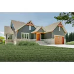 Country House Plan Front Photo 01 - Renata Craftsman Ranch Home 032D-0837 - Shop House Plans and More