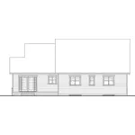 Craftsman House Plan Rear Elevation - Renata Craftsman Ranch Home 032D-0837 - Shop House Plans and More