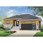 Ranch House Plan Front of House 032D-0838