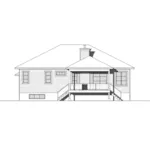 Ranch House Plan Rear Elevation - Ridge Overlook Ranch Home 032D-0838 - Shop House Plans and More