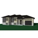 Ranch House Plan Front of Home - Mulan Modern Home 032D-0842 - Shop House Plans and More