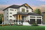 Front of Home - Mikara Modern Craftsman Home 032D-0848 - Shop House Plans and More