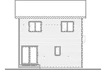 Rear Elevation - Milburn Traditional Home 032D-0850 - Shop House Plans and More