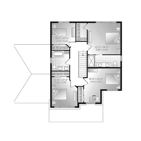 Second Floor - Macey Lane Modern Home 032D-0851 - Shop House Plans and More