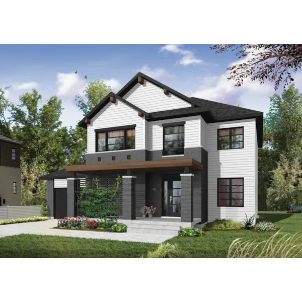 Front of Home - Macey Lane Modern Home 032D-0851 - Shop House Plans and More