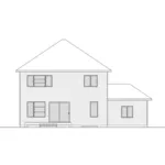 Rear Elevation - Macey Lane Modern Home 032D-0851 - Shop House Plans and More