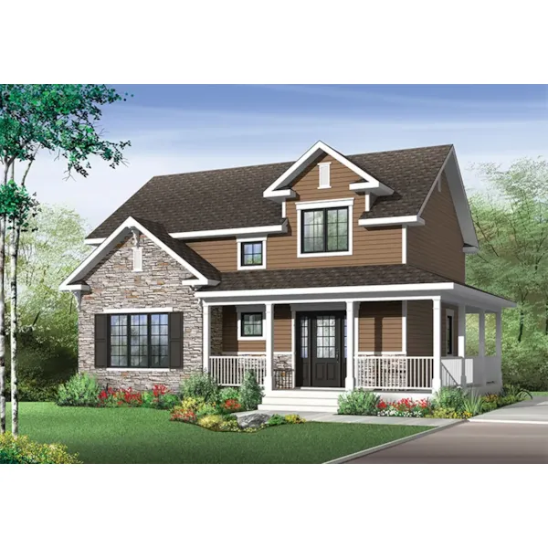 Front of Home - Joshlynn Country Home 032D-0852 - Search House Plans and More