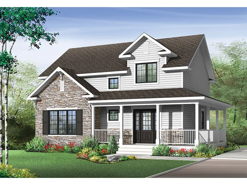 Front Photo 01 - Joshlynn Country Home 032D-0852 - Search House Plans and More