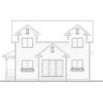 Rear Elevation - Joshlynn Country Home 032D-0852 - Search House Plans and More