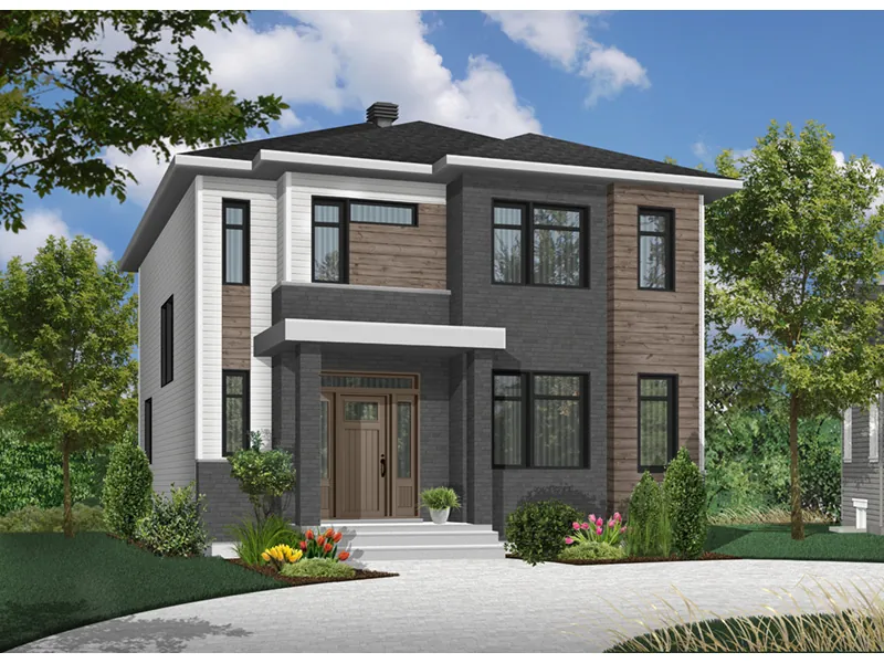 Front Photo 02 - Kain Modern Prairie Home 032D-0853 - Search House Plans and More