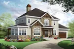 Front of Home - Larkmont Traditional Home 032D-0854 - Shop House Plans and More