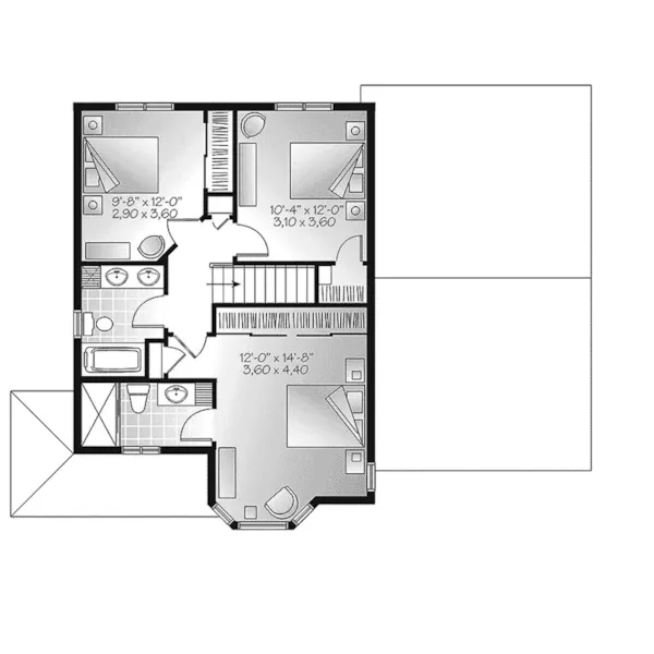 Second Floor - Lara Country Home 032D-0855 - Shop House Plans and More