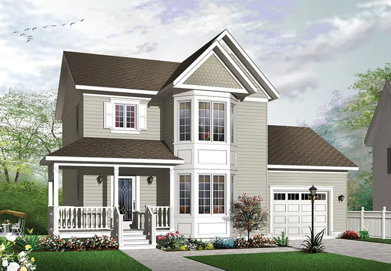 Front of Home - Lara Country Home 032D-0855 - Shop House Plans and More