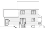 Rear Elevation - Lara Country Home 032D-0855 - Shop House Plans and More