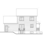 Rear Elevation - Lara Country Home 032D-0855 - Shop House Plans and More