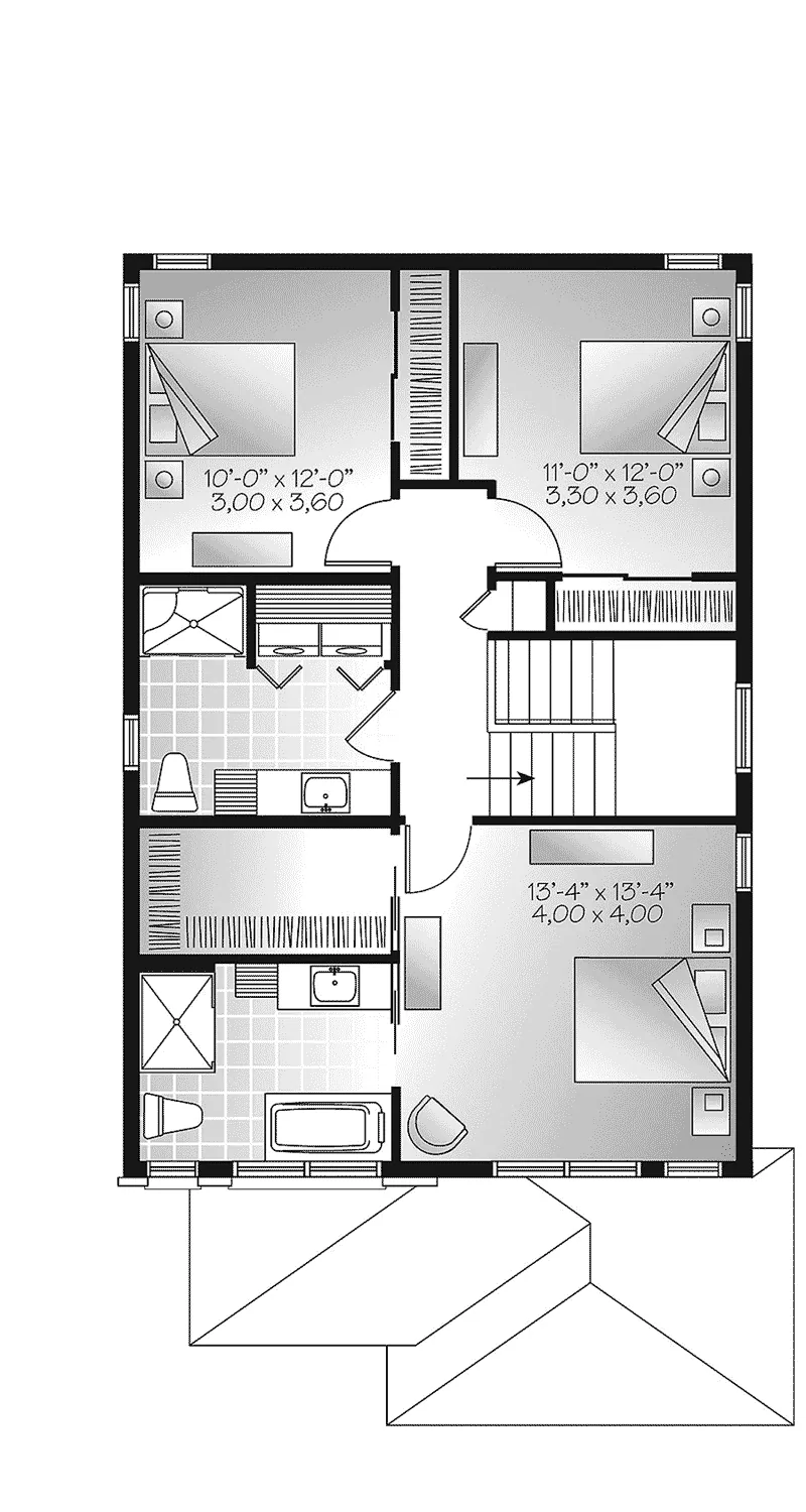 Second Floor - Malina Modern Prairie Home 032D-0856 - Shop House Plans and More